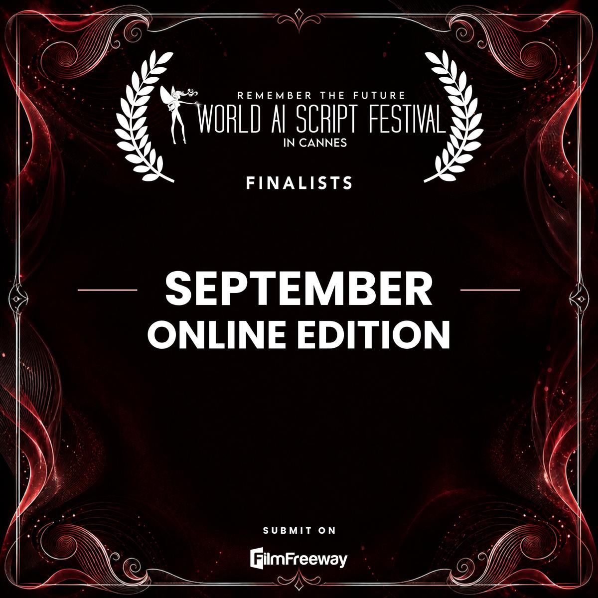Cover — September 2026 finalists of the World AI Script Festival in Cannes