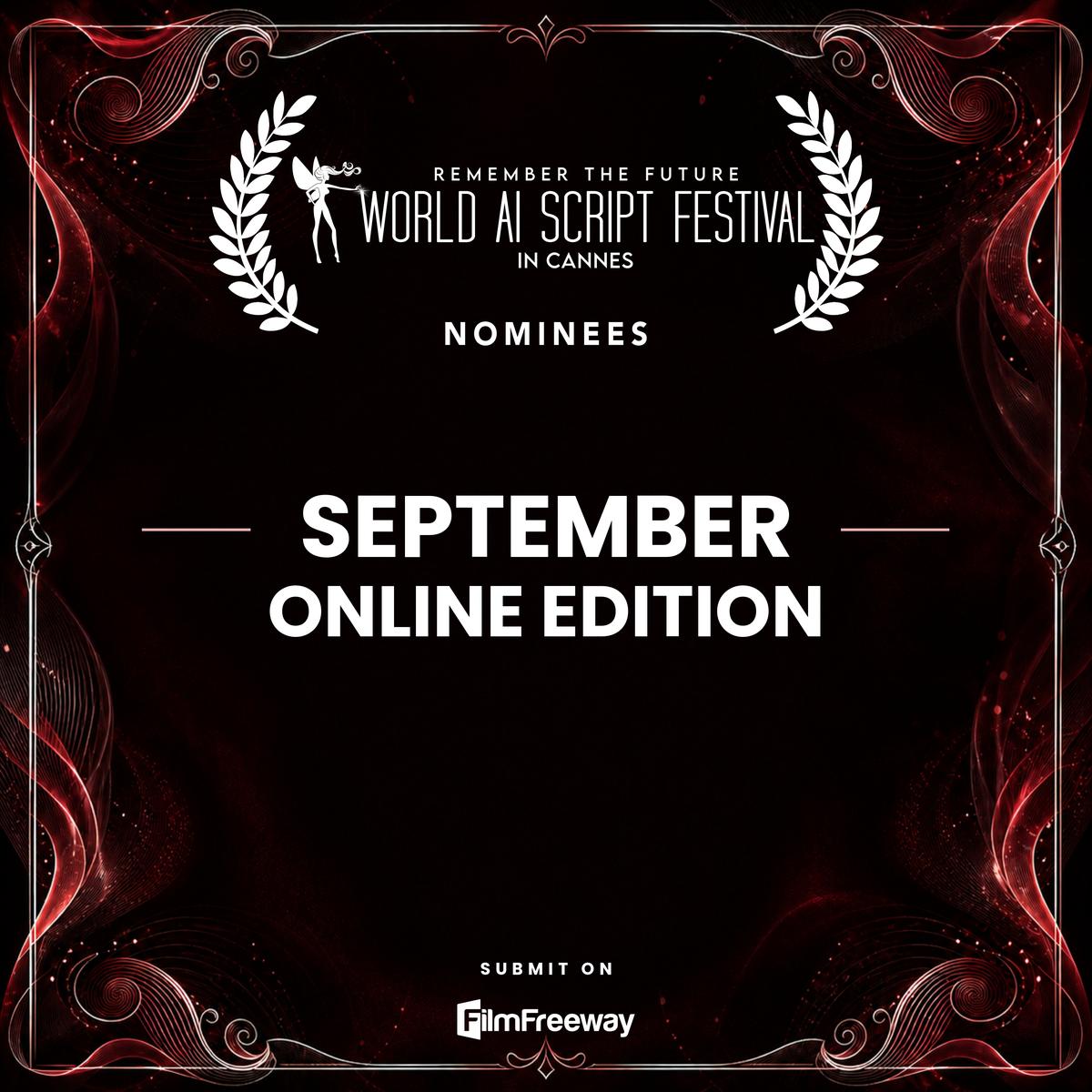 Cover — September 2026 nominees of the World AI Script Festival in Cannes